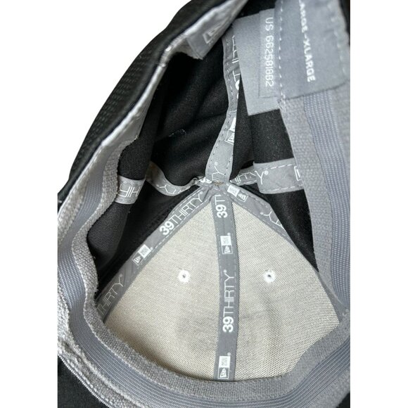 Atlanta Falcons NFL Fitted Baseball Hat New Era 39Thirty Sz L/XL White Black Red - Picture 6 of 8